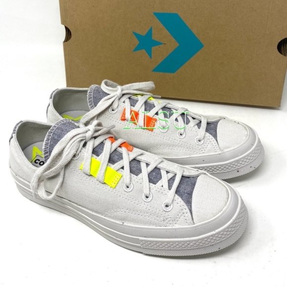 Converse Chuck 70 Canvas Pale Putty Gray Casual Womens Size Sneakers 168618C - Picture 1 of 10